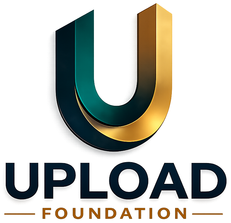 Upload Foundation logo, link to home page.